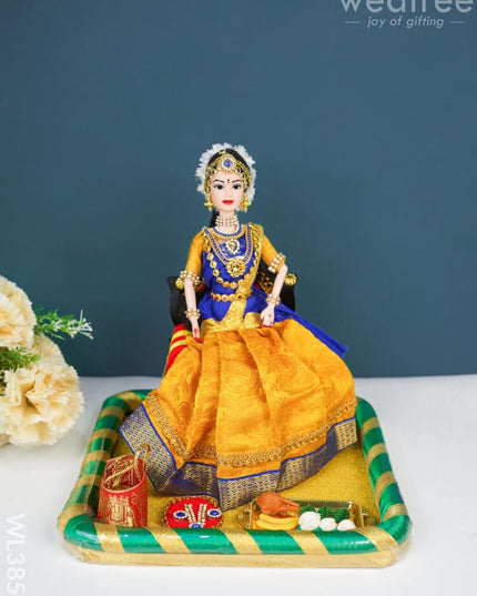 Half Saree Ceremony Doll - Wl3851 Wedding Essentials