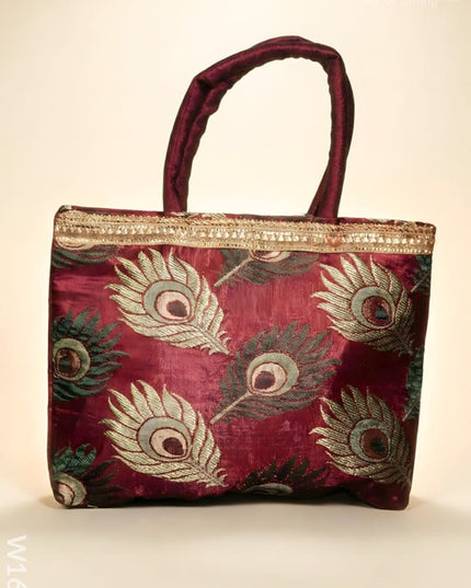 Hand Bag - Peacock Feather - W1612 - Hand Bags