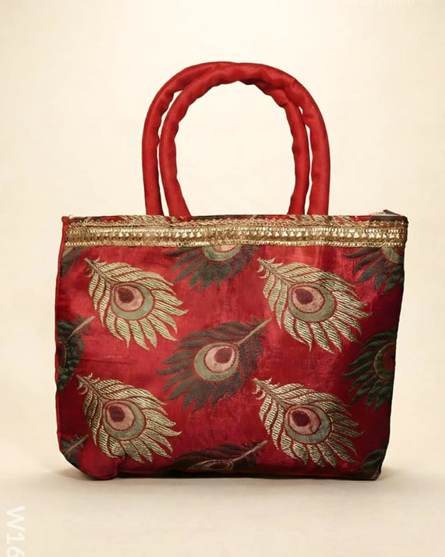 Hand Bag - Peacock Feather - W1612 - Hand Bags