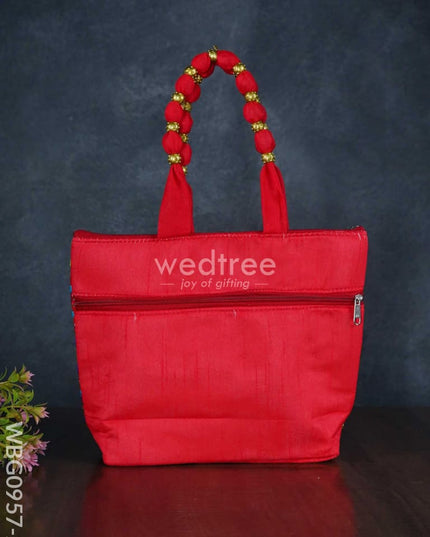 Hand Bag With Allover Thread Embroidery - Wbg0957 Bags