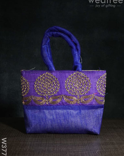 Hand Bag With Embroidery - W3777 Bags