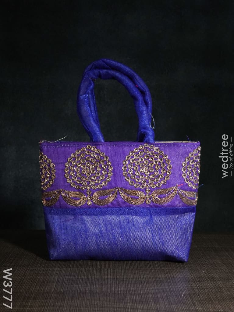 Hand Bag With Embroidery - W3777 Bags