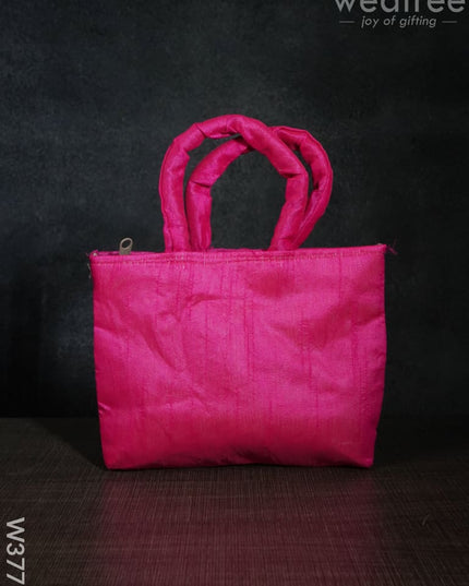 Hand Bag With Embroidery - W3777 Bags