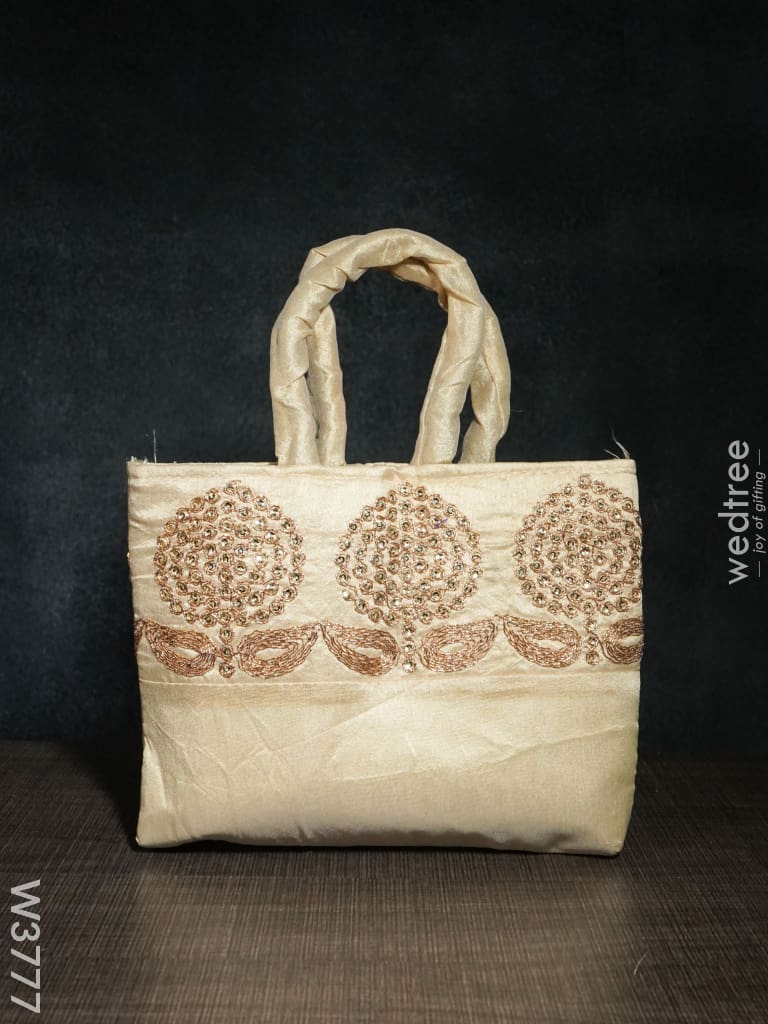 Hand Bag With Embroidery - W3777 Bags