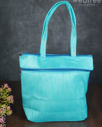Hand Bag With Kolam Design - Wbg0651 Bags