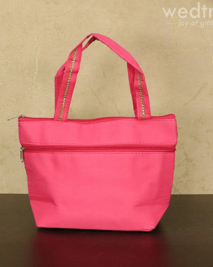 Hand Bag With Leaf And Floral Embroidery Design - W4580 Bags