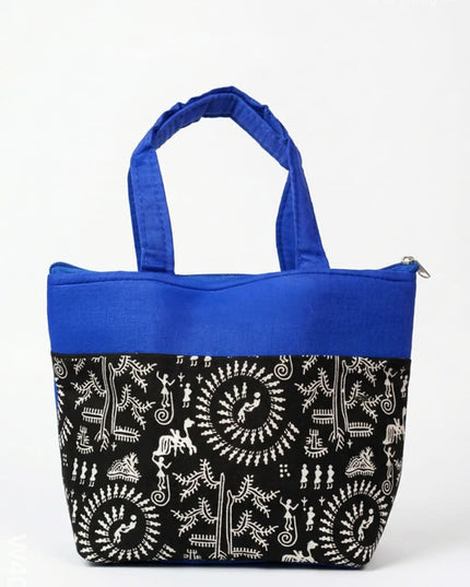 Hand bag with Warli Print - W4041 - Hand Bags