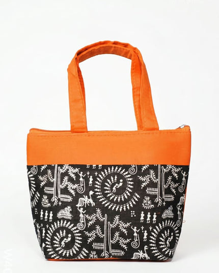 Hand bag with Warli Print - W4041 - Hand Bags