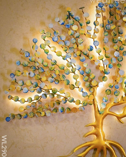 Hand Painted Metal Coin Tree - Wl2900 Decor Hanging