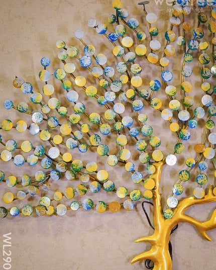 Hand Painted Metal Coin Tree - Wl2900 Decor Hanging