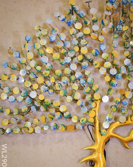 Hand Painted Metal Coin Tree - Wl2900 Decor Hanging