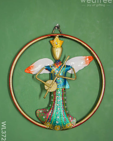Handpainted Ring Musicians Wall Hanging Frame - Set Of 3 Wl3723 Metal Decor