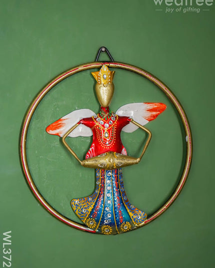 Handpainted Ring Musicians Wall Hanging Frame - Set Of 3 Wl3723 Metal Decor
