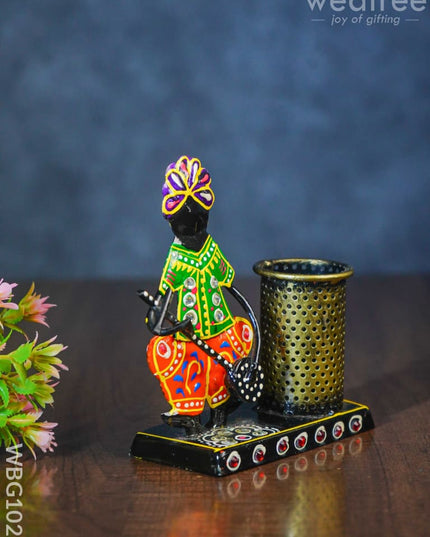 Hand Painted Musician Pen Stand - Wbg1025 Kids Return Gifts