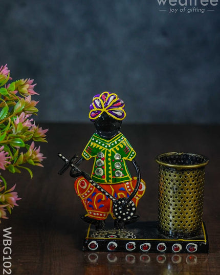 Hand Painted Musician Pen Stand - Wbg1025 Kids Return Gifts