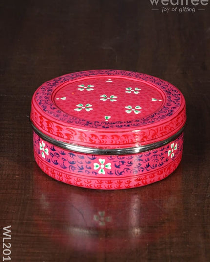 Hand Painted Poori Box - 5Inches Wl2010 Containers