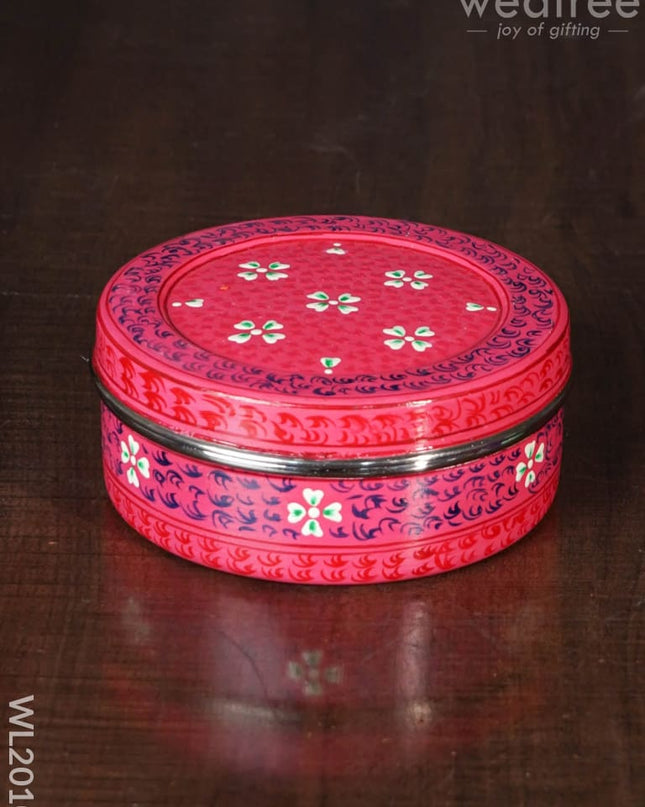 Hand Painted Poori Box - 5Inches Wl2010 Containers