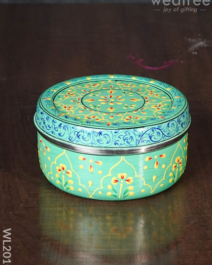 Hand Painted Poori Box - 5Inches Wl2010 Containers