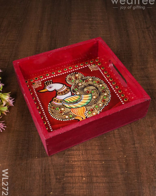 Hand Painted Customizable Tray - Wl2726 Wooden Trays
