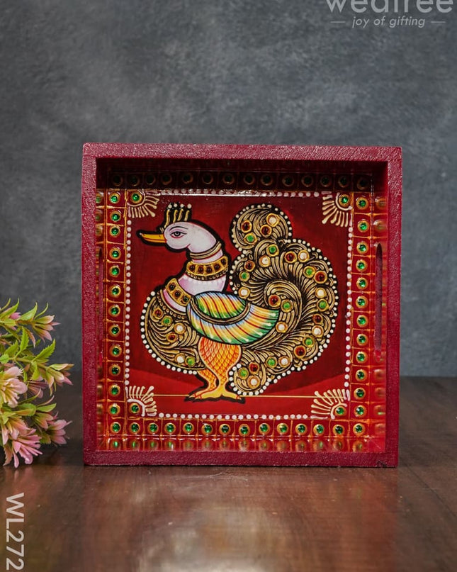 Hand Painted Customizable Tray - Wl2726 Wooden Trays