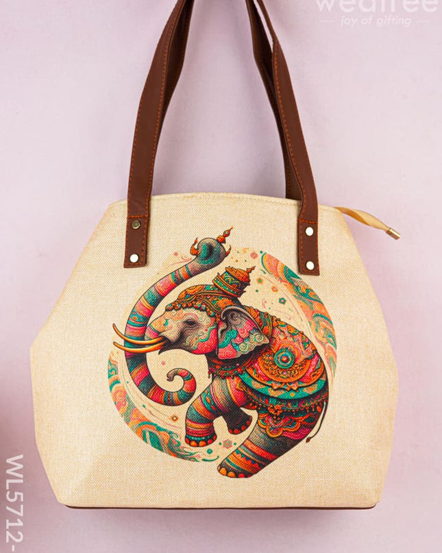 Handbag - Elephant Design - 17 Inch - WL5712-5 - Bags & Wallets