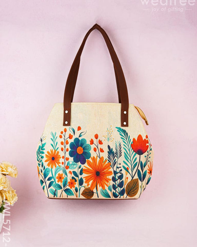 Handbag - Floral Design - 17 Inch - WL5712-2 - Bags & Wallets