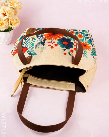 Handbag - Floral Design - 17 Inch - WL5712-2 - Bags & Wallets