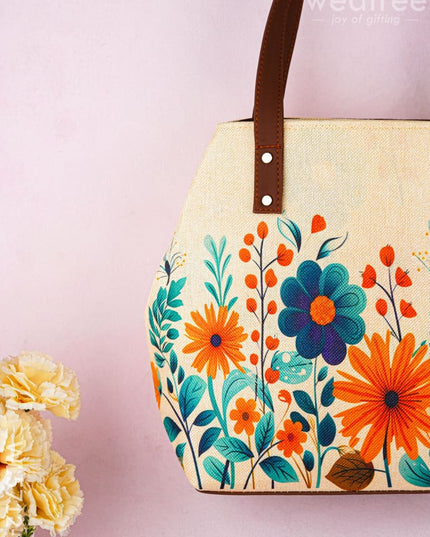 Handbag - Floral Design - 17 Inch - WL5712-2 - Bags & Wallets