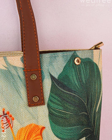 Handbag - Floral Design - 17 Inch - WL5712-4 - Bags & Wallets