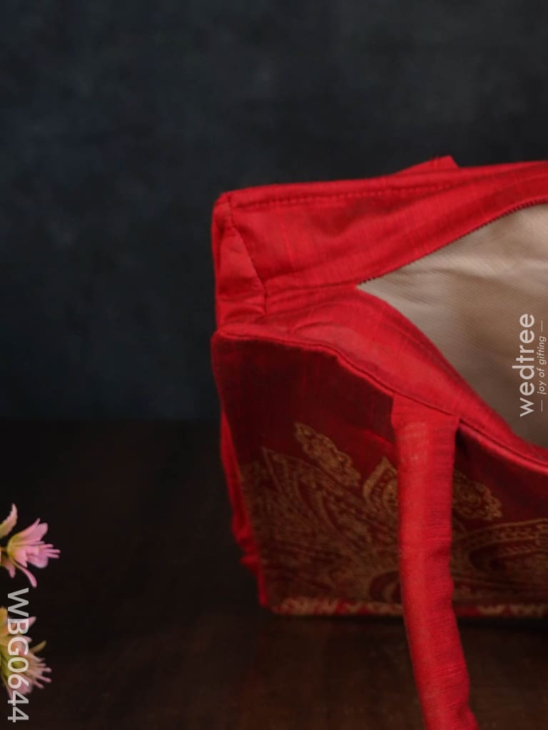 Handbag Silk Fabric With Rope Handle (10 X 10 2.5) - Wbg0644 Hand Bags