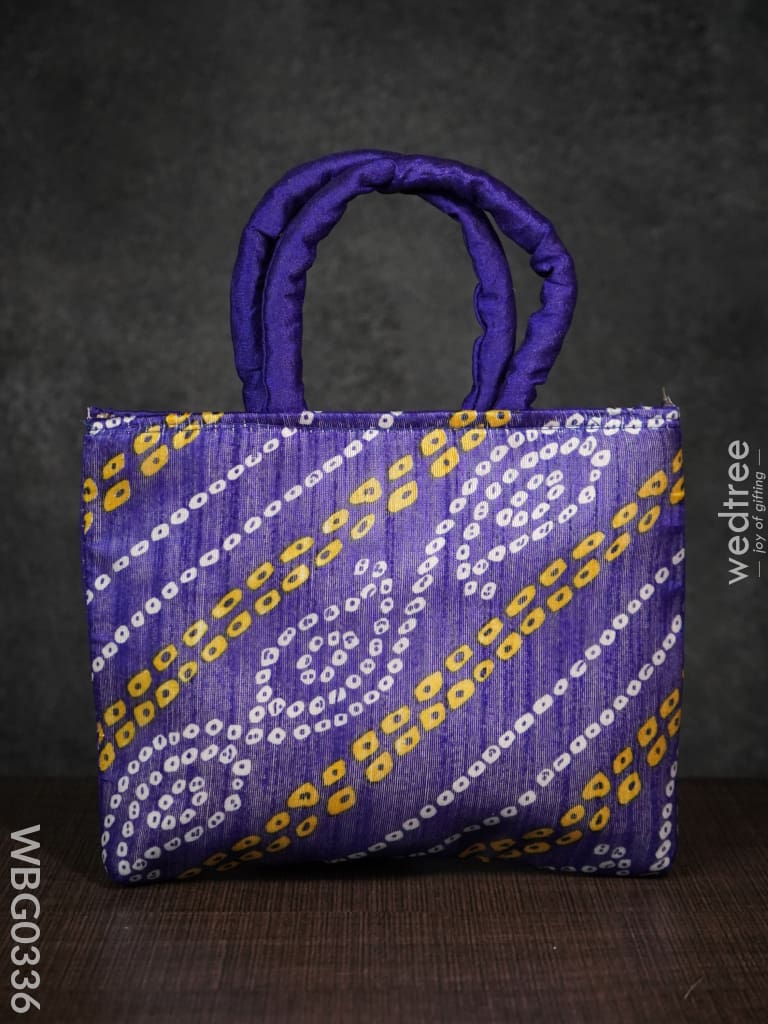 Handbag With Bhandani Print - Wbg0336 Hand Bags