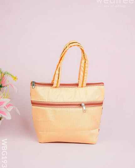 Handbag with Embroidery Design - 10x7 inch - WBG1933 - Hand Bags