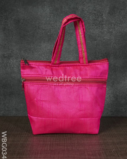 Handbag With Multicoloured Patola Print -3Inches - Wbg0348 Hand Bags