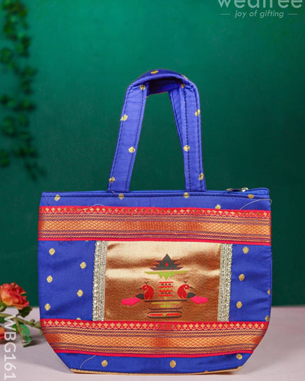 Handbag with Paithani Design - WBG1610 - Hand Bags