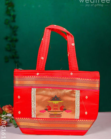 Handbag with Paithani Design - WBG1610 - Hand Bags