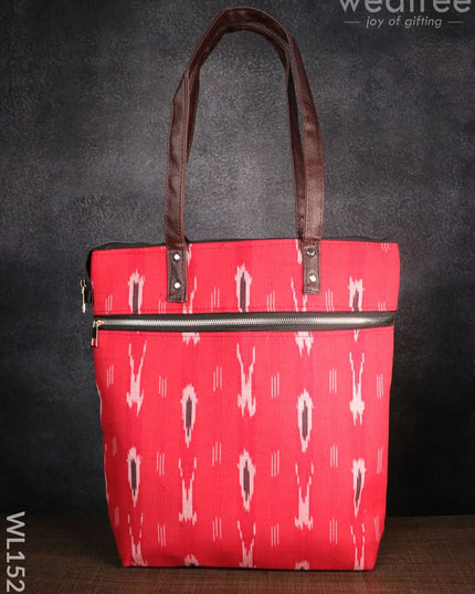 Handbag With Pouch For Ladies -Red - Wl1521 Regular Handbags