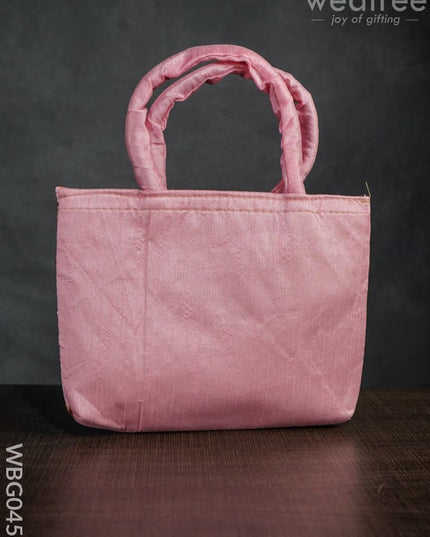 Handbag With Pulkari Embroidery Design - Wbg0456 Hand Bags