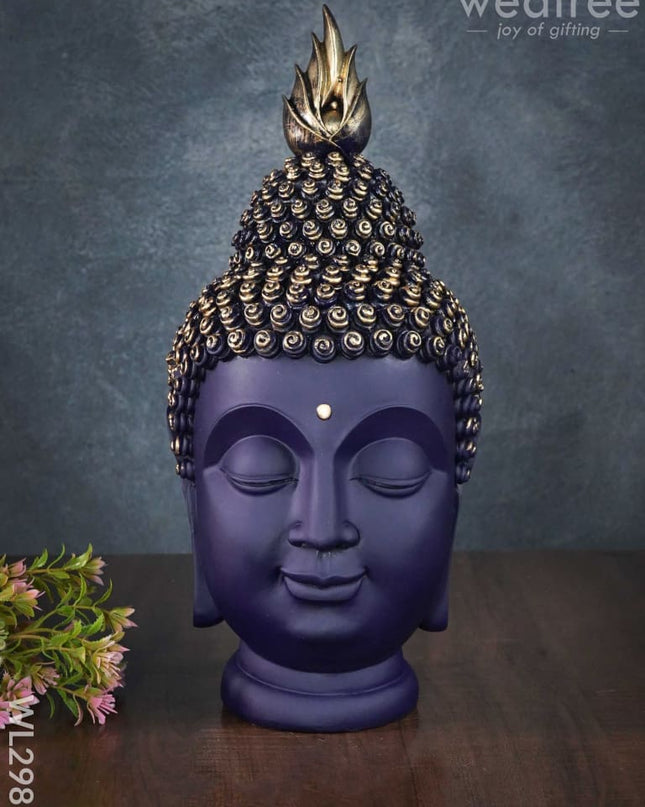 Handcrafted Polyresin Buddha Head - Wl2981 Showpieces