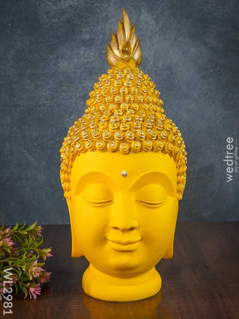 Handcrafted Polyresin Buddha Head - Wl2981 Showpieces