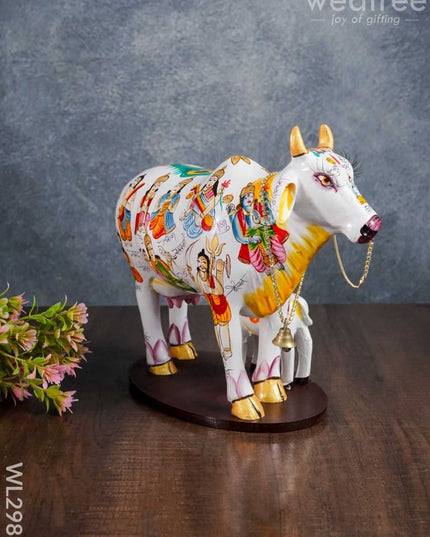 Handcrafted Polyresin Cow & Calf - Big Wl2983 Showpieces
