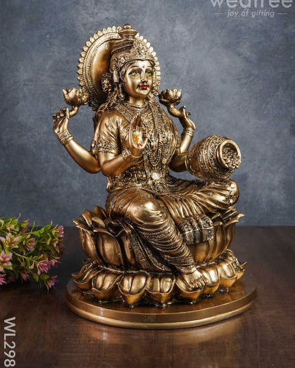 Handcrafted Polyresin Lakshmi Idol - Wl2988 Showpieces