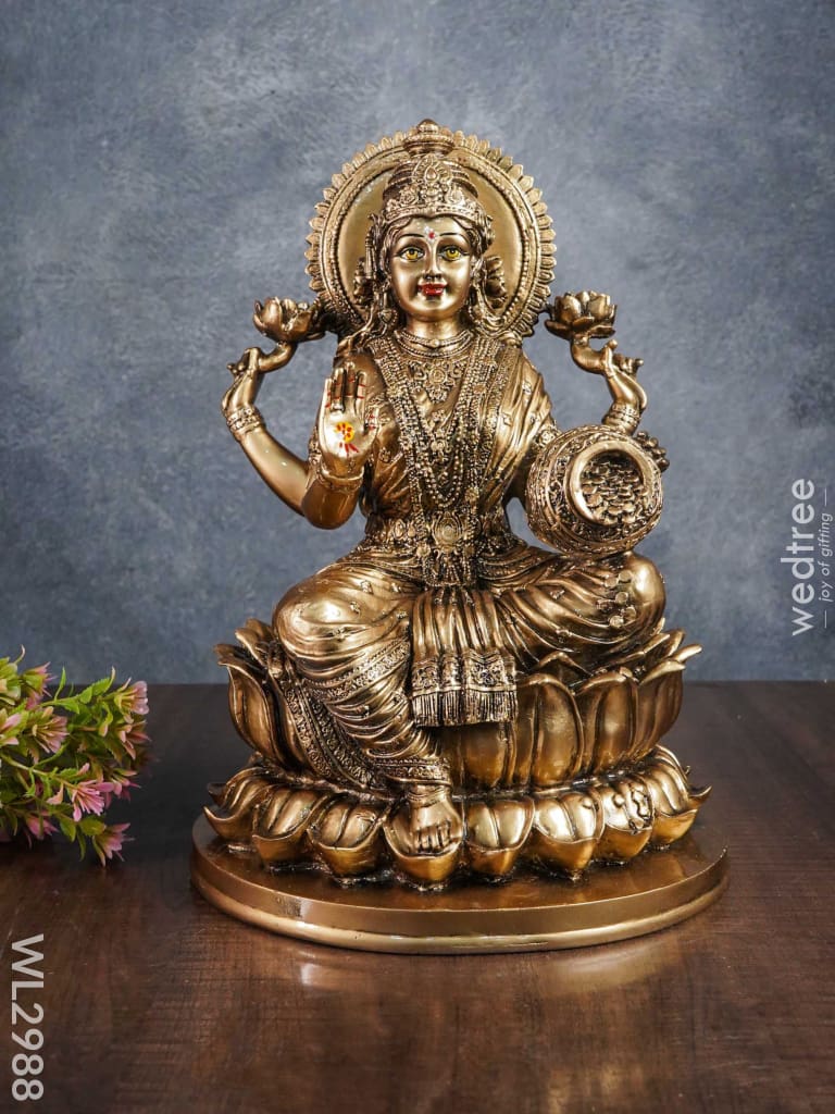 Handcrafted Polyresin Lakshmi Idol - Wl2988 Showpieces