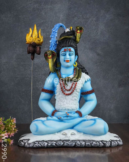Handcrafted Polyresin Lord Shiva Idol - Wl2990 Showpieces