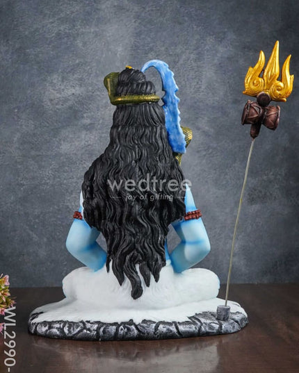 Handcrafted Polyresin Lord Shiva Idol - Wl2990 Showpieces