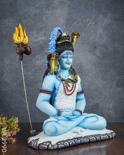 Handcrafted Polyresin Lord Shiva Idol - Wl2990 Showpieces