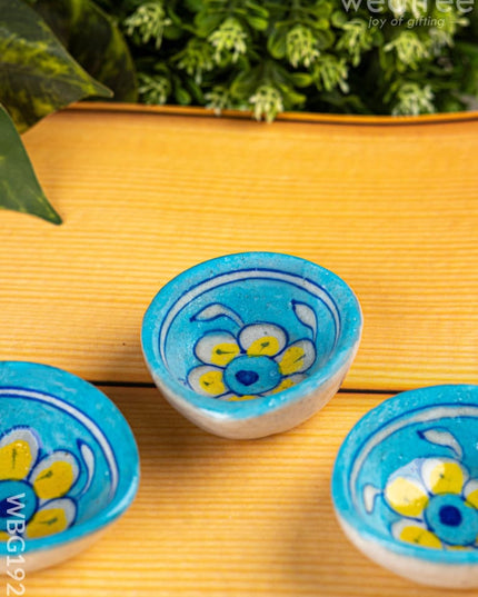 Handmade Pottery Diya - 2 inch - WBG1928 - Divine Gifts RG