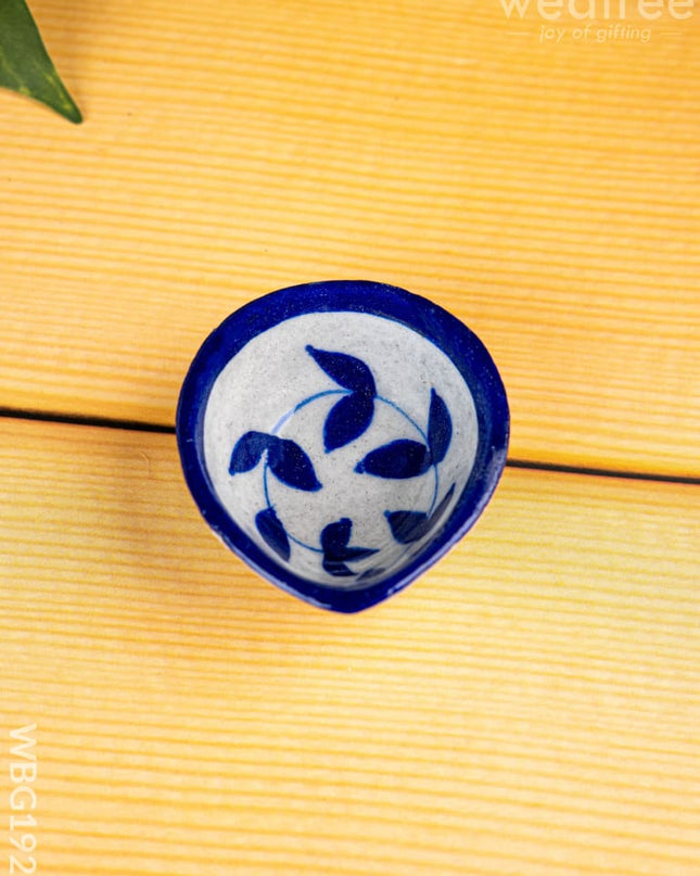 Handmade Pottery Diya - 2 inch - WBG1928 - Divine Gifts RG