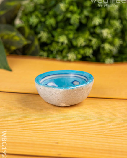 Handmade Pottery Diya - 2 inch - WBG1928 - Divine Gifts RG