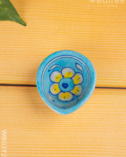 Handmade Pottery Diya - 2 inch - WBG1928 - Divine Gifts RG