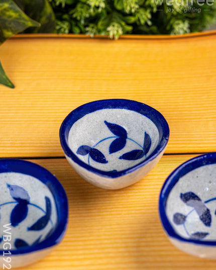 Handmade Pottery Diya - 2 inch - WBG1928 - Divine Gifts RG